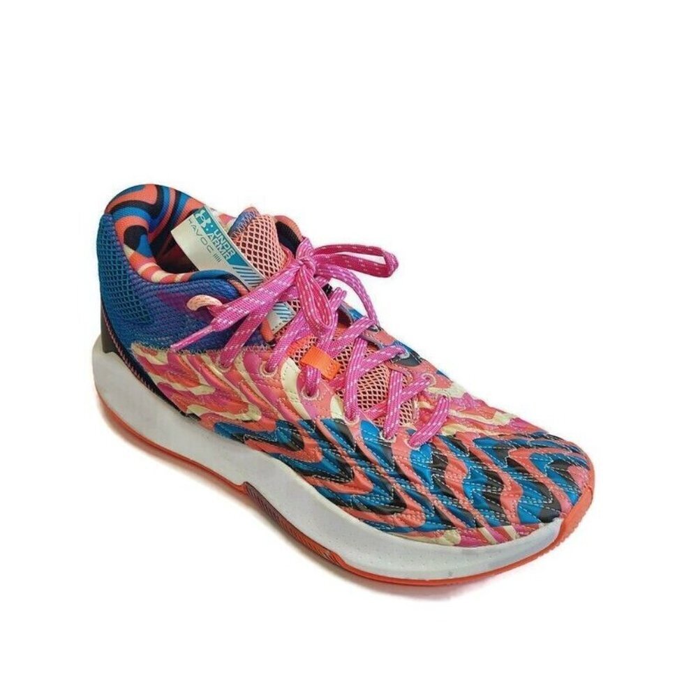 Under Armour UA HOVR Havoc 5 Clone Glow Basketball Shoes Mens 12 (3026755-600)